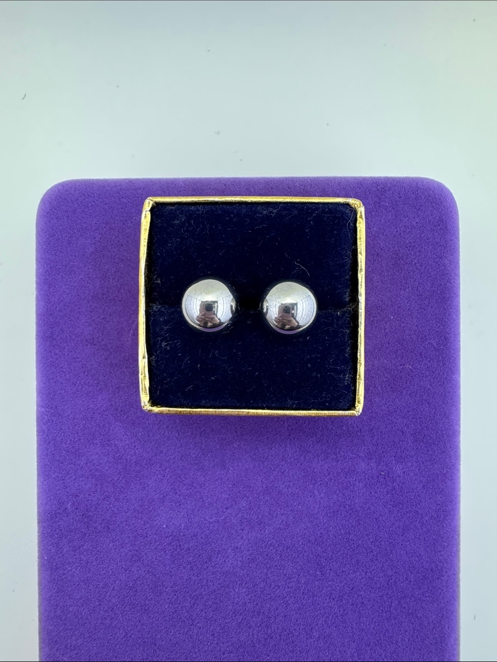 💛 Classic Silver Ball Stud Earrings | Polished Minimalist Statement
